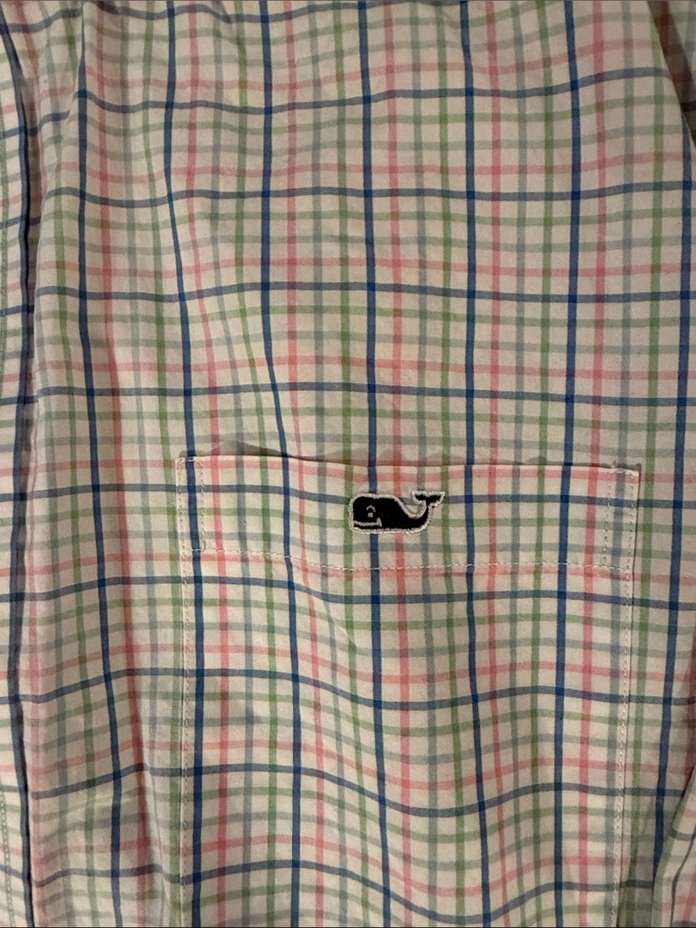 Vineyard Vines Pastel Plaid Button-Down Shirt (Blue, Green, Pink, White)